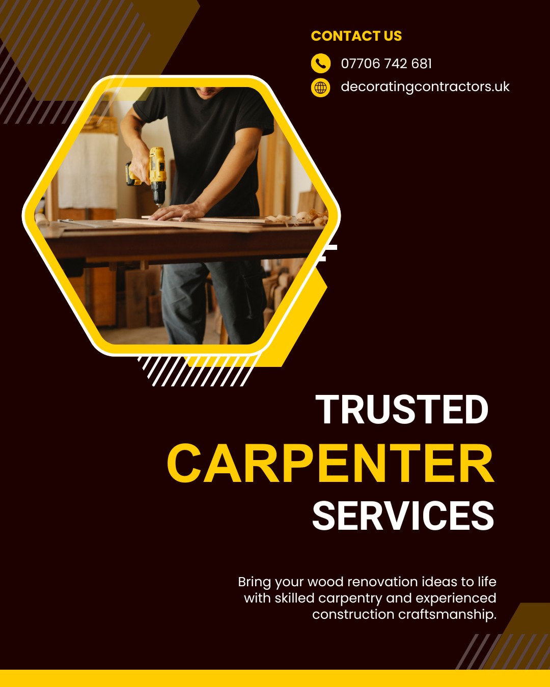 Decorating Contractors expects in carpentry london